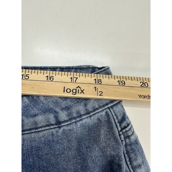 Womens Shein Curve Denim Painted Pocket Shorts Size 3XL - Picture 6 of 11